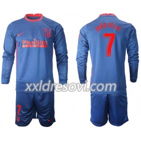 Atlético Madrid Joao Felix 7 Drugi Dječji Komplet Dresovi za Nogomet 2020-2021 Dugim Rukavima (+ kratke hlače)